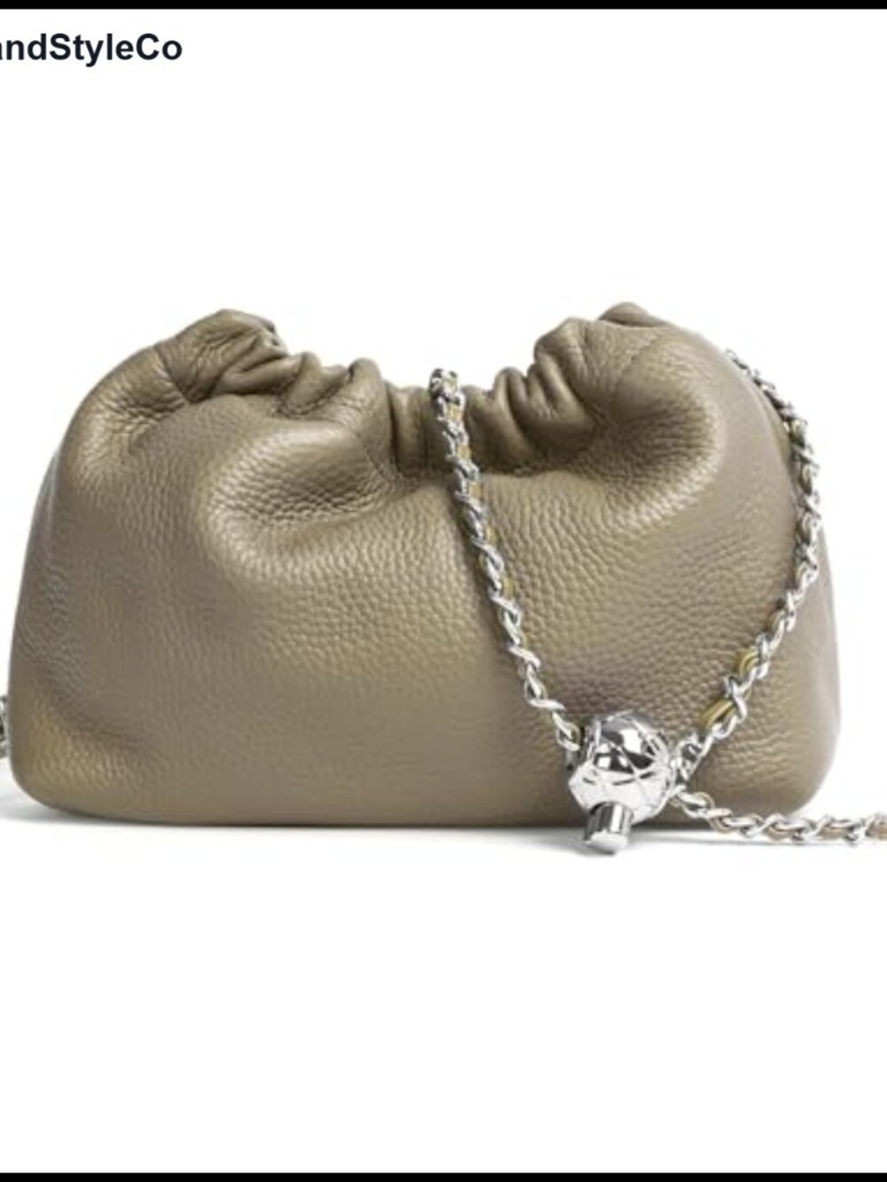 Genuine Leather Ruched Dumpling Crossbody Hobo Bag Evening Clutch